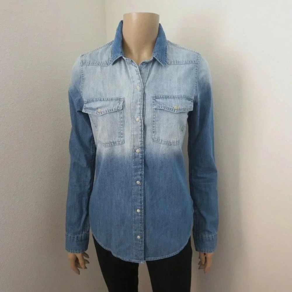 NEW Abercrombie Chambray Button Down Shirt XS